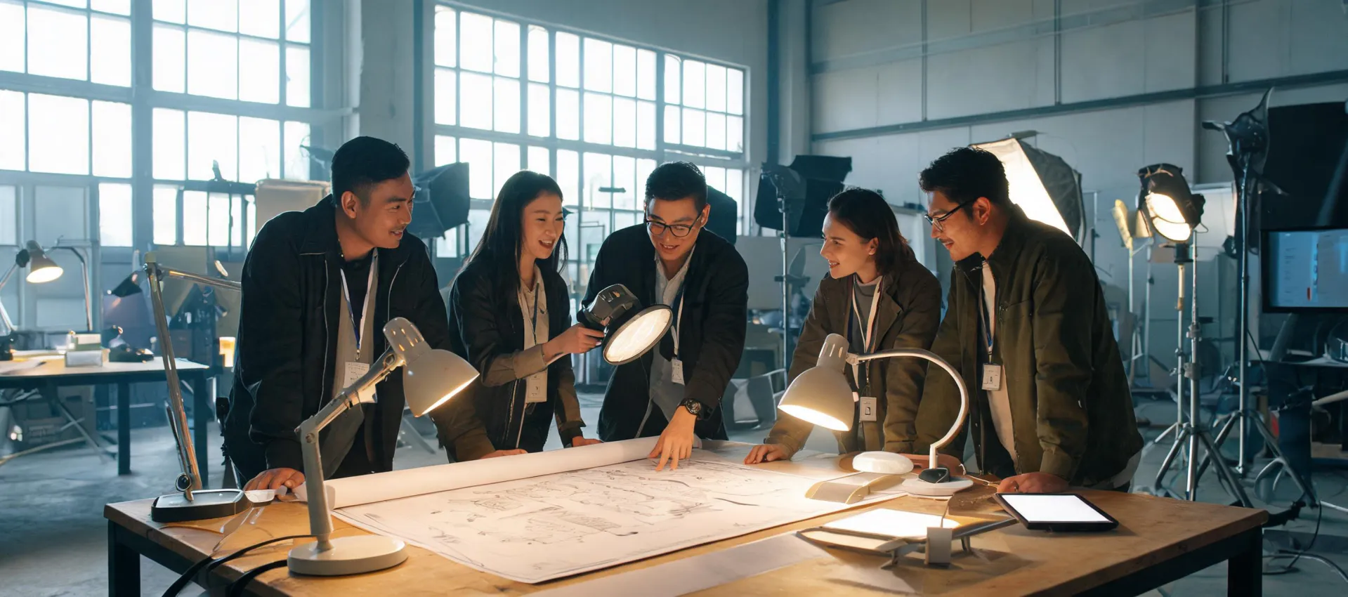 Musco lighting team in a collaborative studio